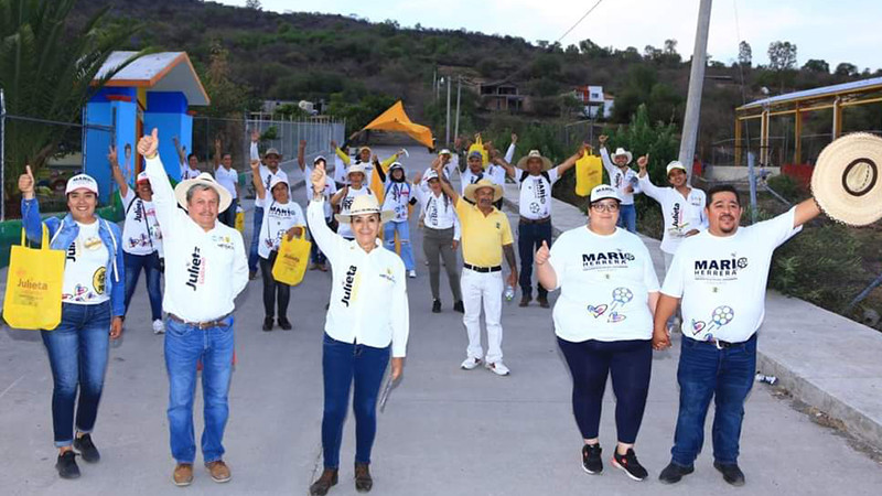 En Chucándiro se suman más familias a favor de Julieta Gallardo