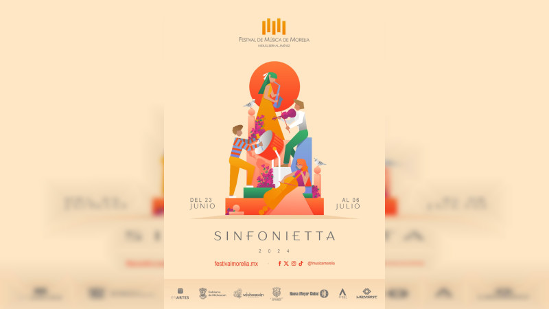 El Festival de Música de Morelia Miguel Bernal Jiménez anuncia Festival de Verano Sinfonietta 2024