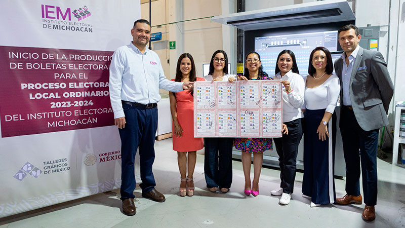 Corre papel y tinta para Michoacán: inicia impresión de boletas para el 2 de junio 