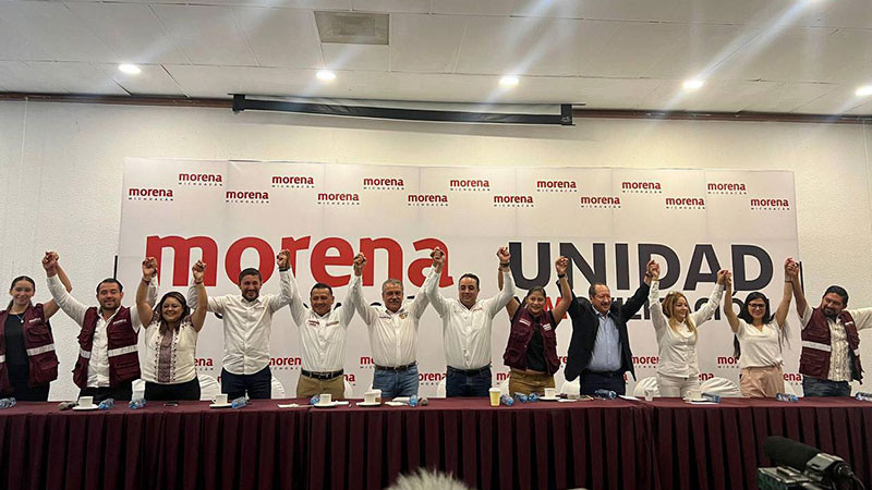 Grupos están unidos por el bien del partido y del estado: Morena 