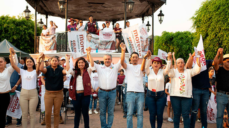 Traerá Morón justicia social y bienestar a los pueblos de Michoacán
