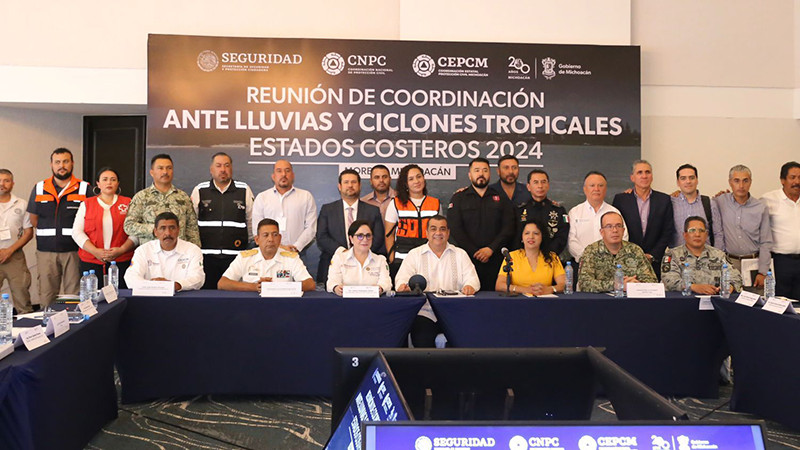 Alistan acciones ante lluvias y ciclones tropicales en Michoacán