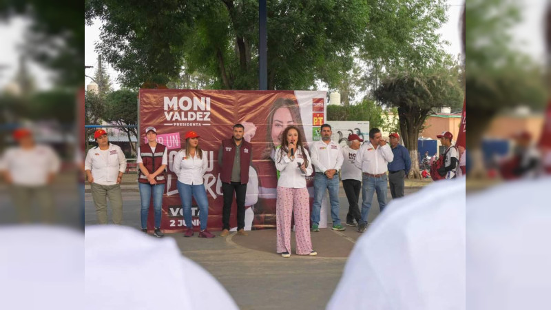 En Zacapu ¡vamos a hacer historia!, porque la transformación está por llegar: Mónica Valdez