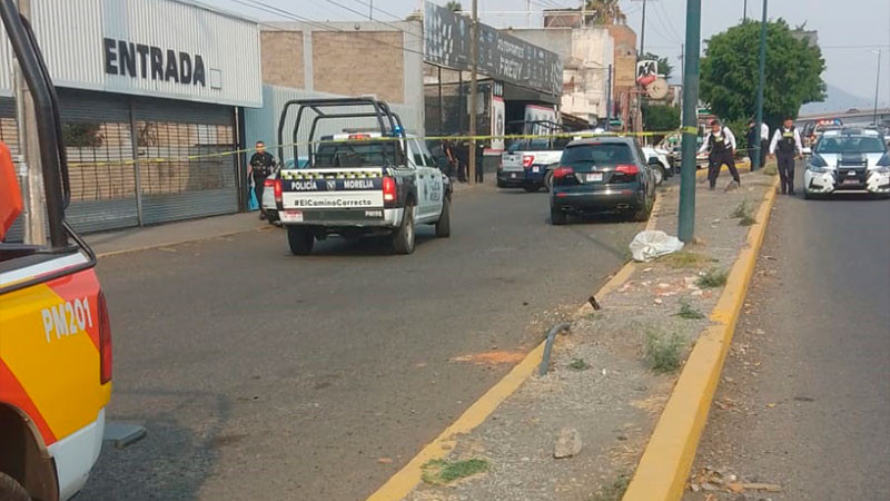 Alarma supuesto artefacto explosivo en negocio de autopartes, en  Morelia 