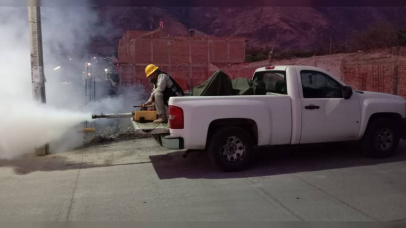 Refuerza sector salud operativos contra el dengue en zonas de alta densidad 