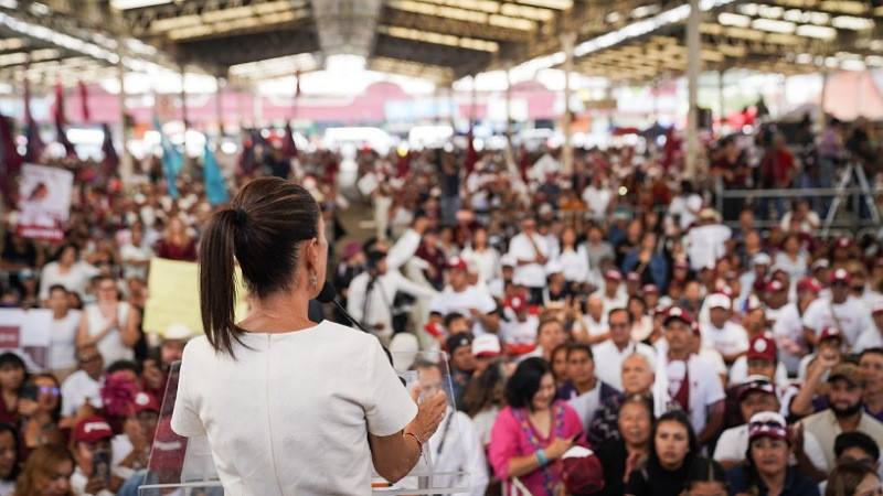 Claudia Sheinbaum promete más agua y seguridad en el Estado de México  