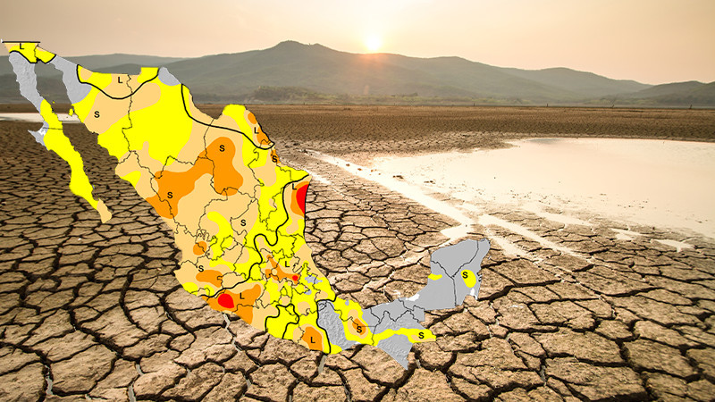 Sequía azota más del 70 por ciento del país 