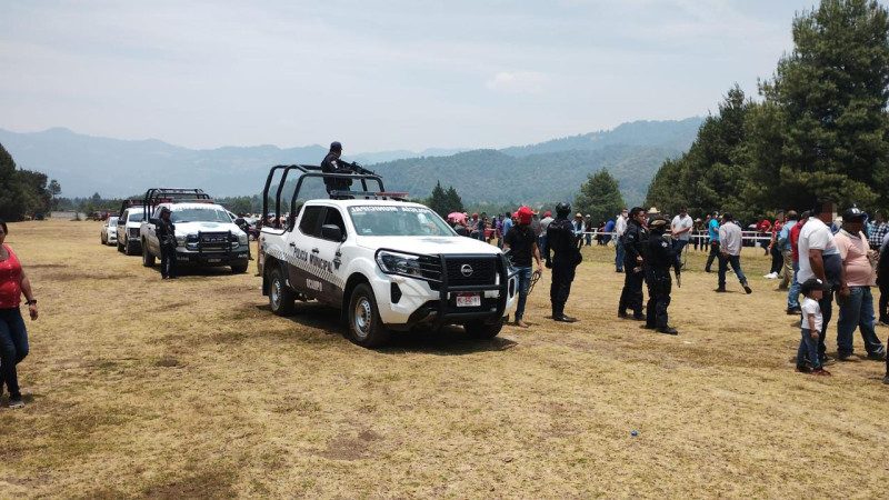 La GC desactiva carrera ilegal de caballos en Ocampo, Michoacán  