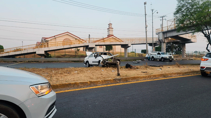 Accidente en Morelia, Michoacán; hay dos muertos y tres heridos 
