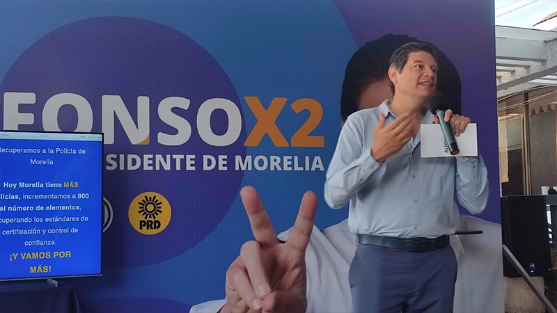 Más y mejor seguridad garantiza Alfonso Martínez