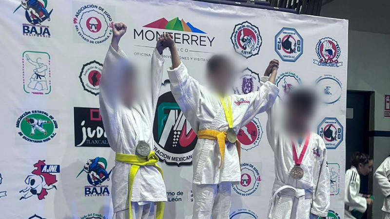 Ganan 8 medallas niñas y niños del DIF Michoacán en torneo de judo