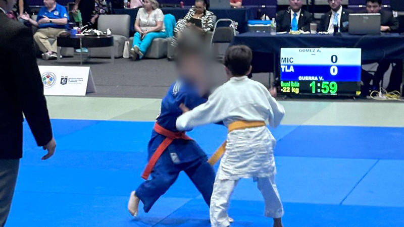 Ganan 8 medallas niñas y niños del DIF Michoacán en torneo de judo