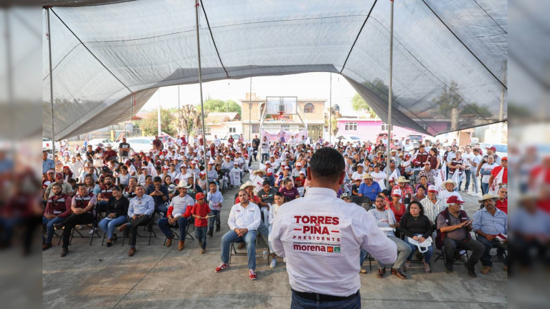 Apoyo al campo, clave para desarrollo de comunidades y tenencias de Morelia: Torres Piña