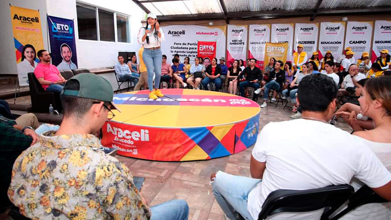 Araceli Saucedo va por el impulso de los jóvenes 