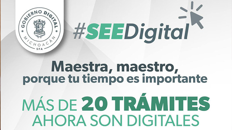 Se combate tortuguismo y corrupción con más de 20 trámites digitales de la SEE 