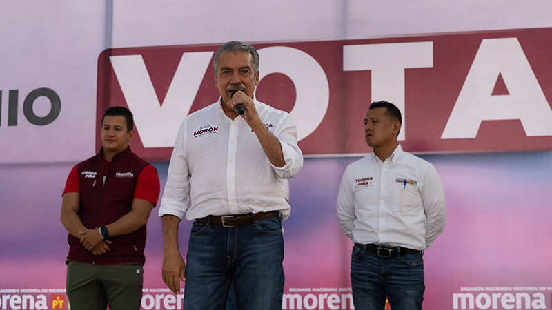 La derecha tiene dinero, nosotros tenemos a la gente: Morón