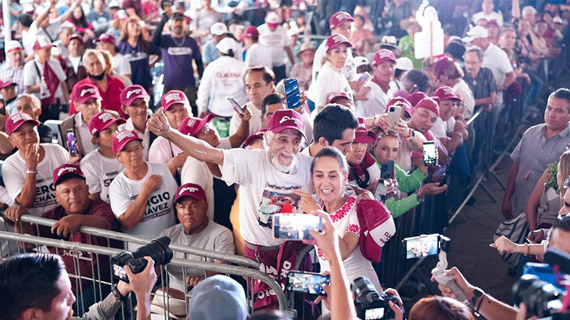 Claudia Sheinbaum convoca a usar el poder del voto para construir el bienestar de las y los mexicanos
