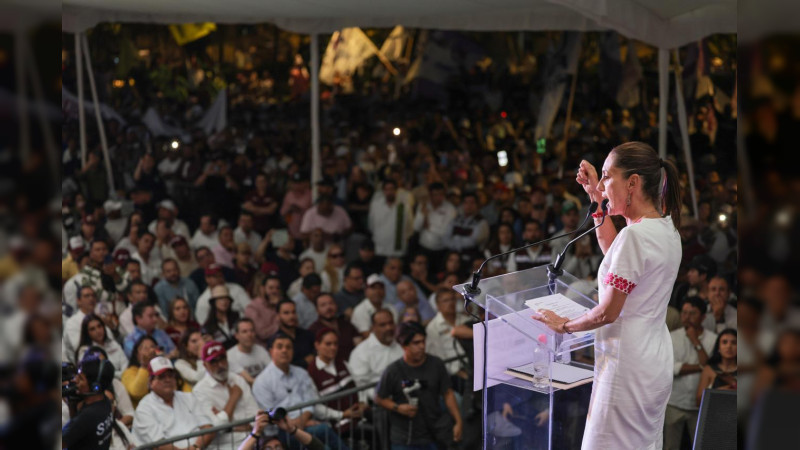 Claudia Sheinbaum convoca a usar el poder del voto para construir el bienestar de las y los mexicanos