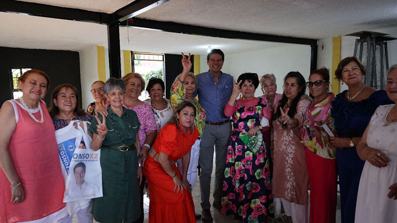 Comerciantes de Villa Universidad apoyan a Alfonso para que multiplique la seguridad en Morelia 