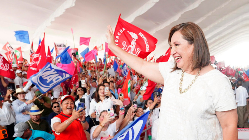 Xóchitl Gálvez congrega más de 30 mil personas en Veracruz; habla de educación y Máynez 