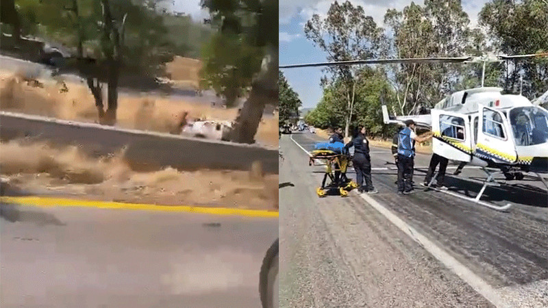 Accidente en la Morelia-Pátzcuaro deja a tres reporteros de TV Azteca lesionados 