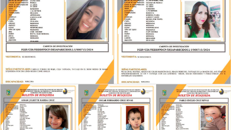 Buscan a familia de Puebla desaparecida en Nuevo León