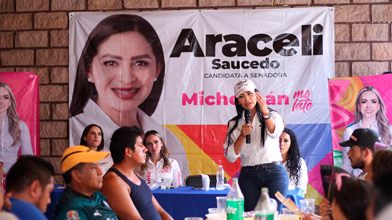 En Pátzcuaro no hay duda, vamos a recuperar su grandeza, esplendor y reactivar economía: Araceli Saucedo 