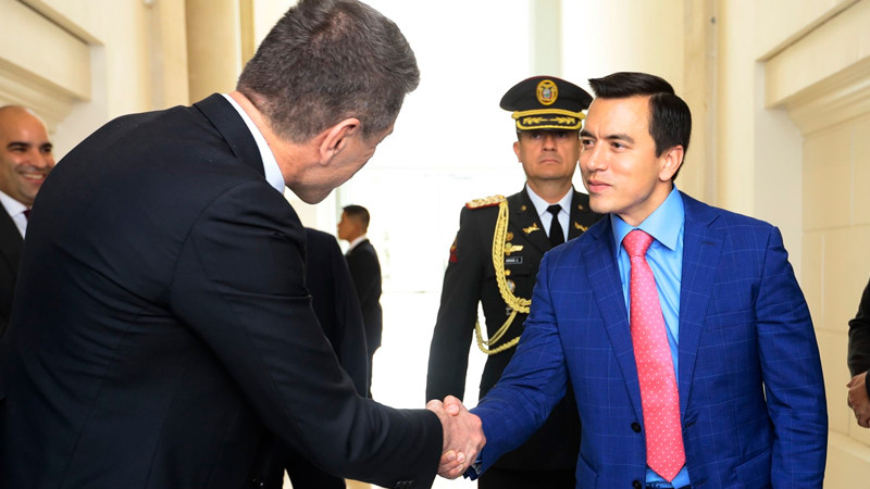 Ecuador está dispuesto a restablecer relaciones con México: Daniel Noboa 
