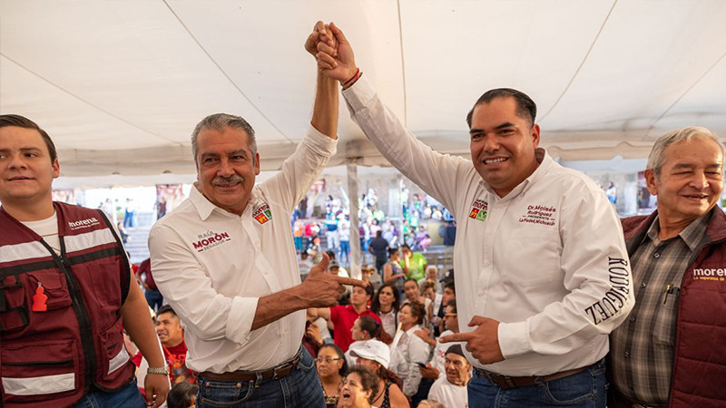 Por el Plan C, a votar 5 de 5 por Morena: Morón