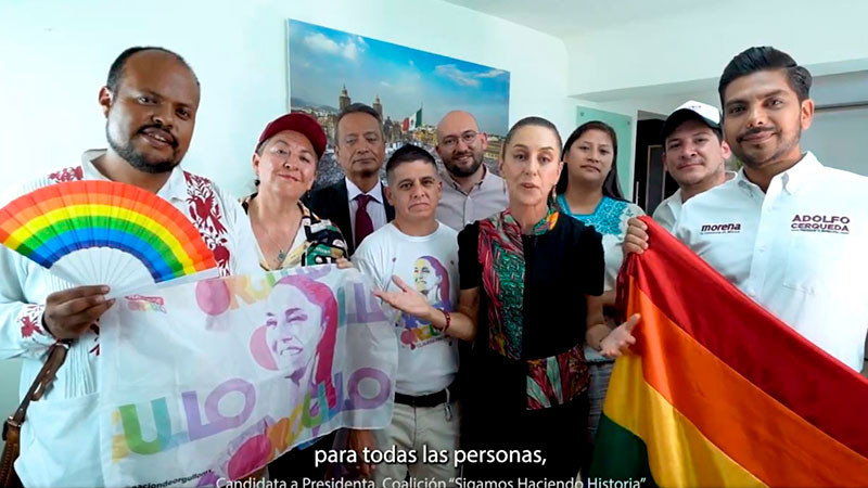 Transformación no es posible sin ampliación a derechos de las personas LGBT+: Claudia Sheinbaum 