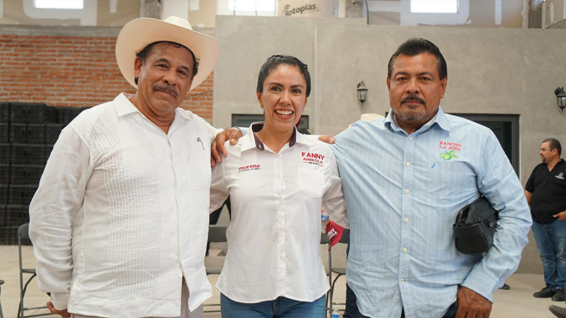 Fanny Arreola, refrenda compromiso con agricultores y ganaderos. 