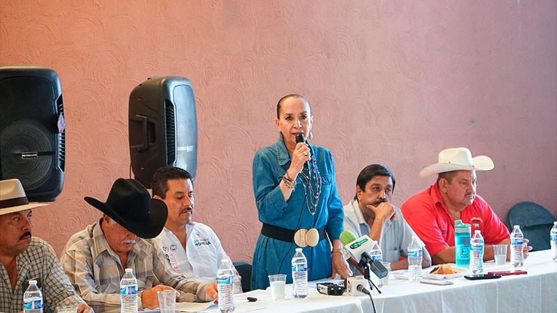 Ganaderos michoacanos reconocen compromiso de Julieta Gallardo con el sector