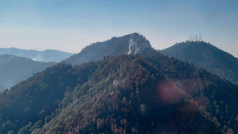 Controlado el incendio forestal en Cerro Burro de Pátzcuaro 