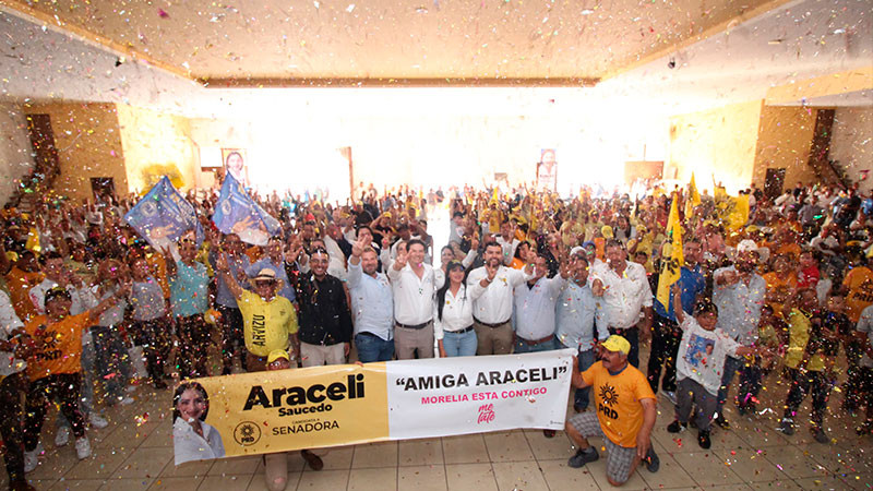 Con nuestro voto, vamos a vivir la fiesta democrática que México se merece: Araceli Saucedo