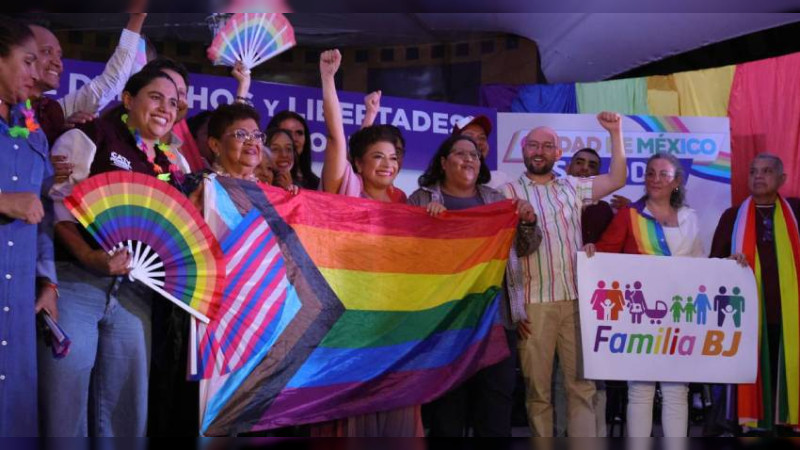 Clara Brugada promete que mantendrá impulso a derechos de la comunidad LGBT+ 