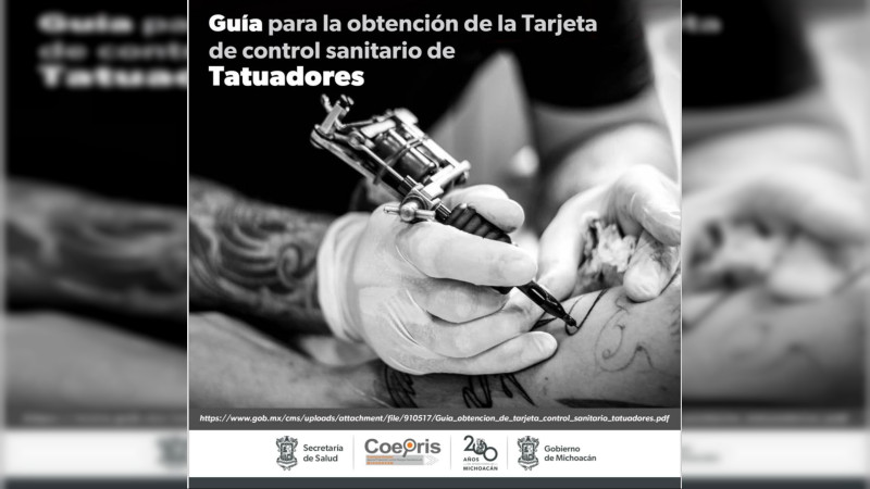 Conoce la guía que te ayudará a regular los negocios de tatuajes o perforaciones 