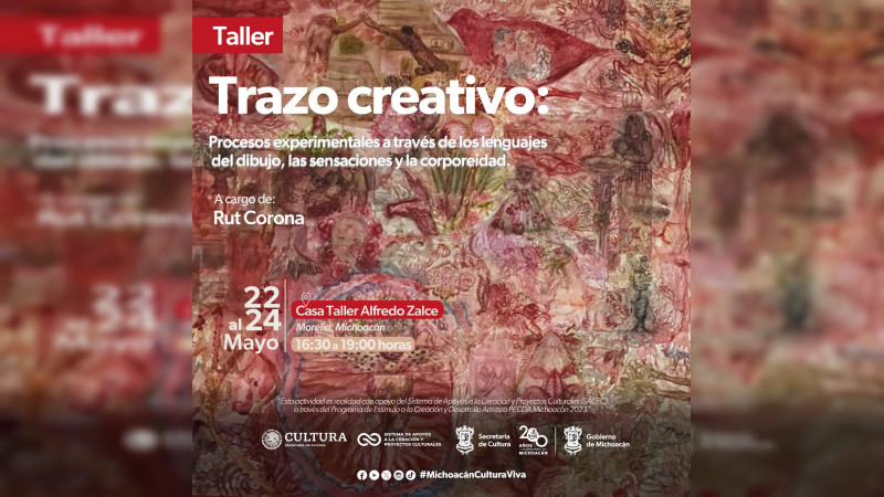 Inscríbete al taller de dibujo experimental de la Secum y explora a partir de tus sentidos 