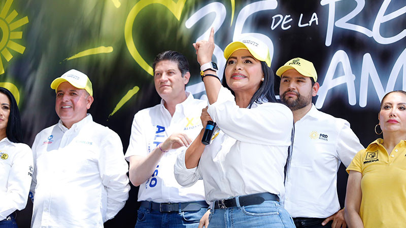 El dos de junio se escuchará claro y fuerte el latido de este corazón por el rescate de México: Araceli Saucedo