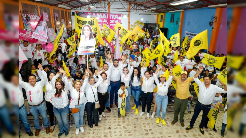 El dos de junio se escuchará claro y fuerte el latido de este corazón por el rescate de México: Araceli Saucedo