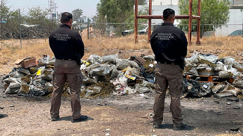 Destruye Fiscalía más de 50 kilos de diversas drogas aseguradas en Querétaro 