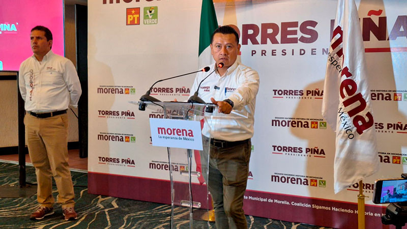 Torres Piña cerrará campaña en colonias de distritos locales de Morelia 