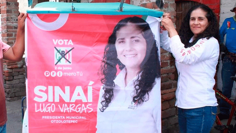 Por segunda ocasión, atentan contra candidata del PRI a la presidencia municipal de Otzolotepec, Edomex 