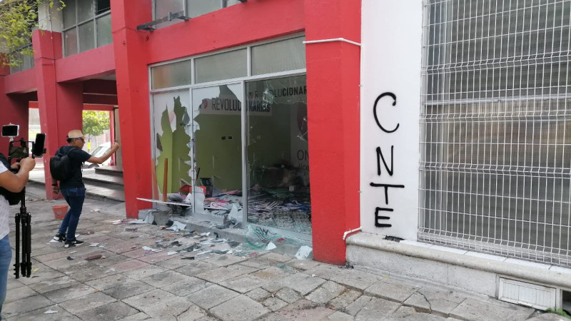Durante  manifestación de la CNTE en Chiapas reportero es agredido 