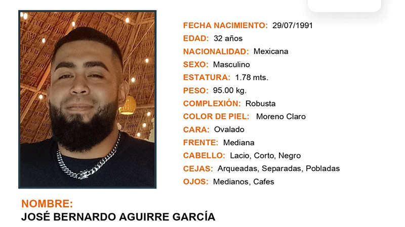 Urgente, la búsqueda y localización con vida de José Bernardo: Fernando Alvarado 