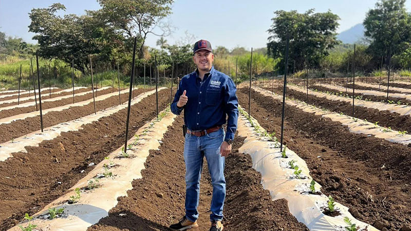 Fuentes de empleo a través del impulso al campo: compromete Diego Tafolla para Taretan 