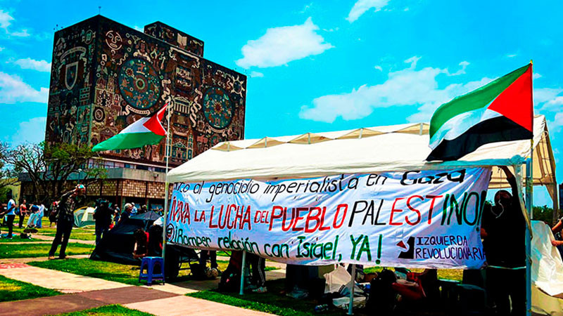 Tras 19 días de protesta, levantan campamento pro Palestina en la UNAM 