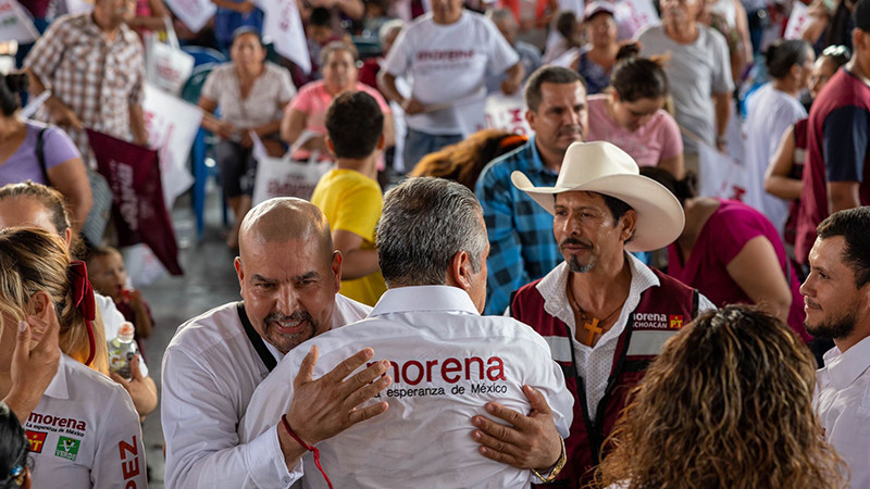 Traeremos la justicia social a los pueblos de Michoacán, compromete Morón
