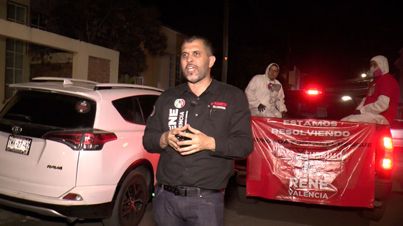 Gestiona René Valencia fumigaciones contra el dengue en Morelia 