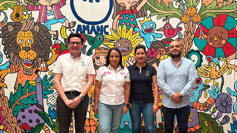 AMANC Michoacán recibe a la candidata Andrea Villanueva para firma de compromisos 