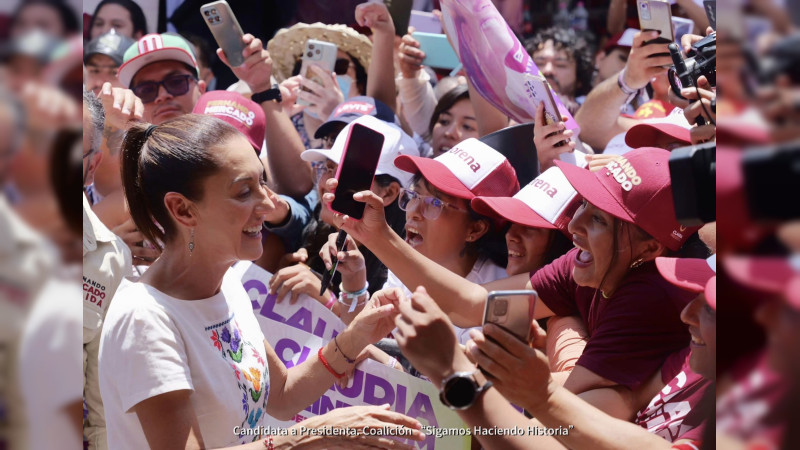El PRIAN representa el autoritarismo y la represión contra los estudiantes de Chihuahua, nosotros la libertad: Claudia Sheinbaum 